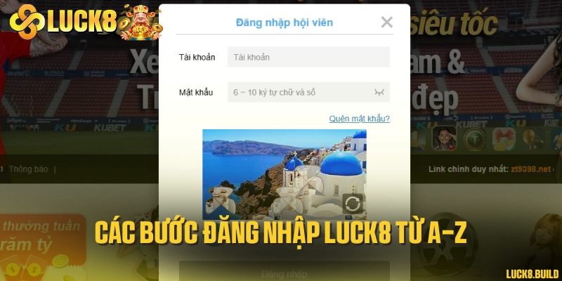 Các bước đăng nhập LUCK8 từ A-Z