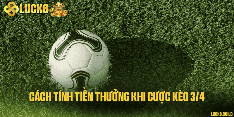 Cách tính tiền thưởng khi cược kèo 3/4